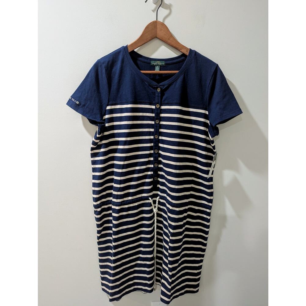 Lauren Ralph Lauren Striped Nautical Cotton Dress NWT